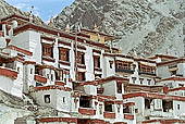 Ladakh - Rizong Gompa made of several buildings built one on top of the other